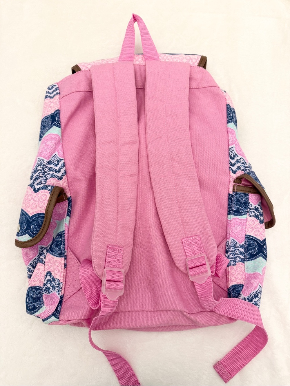Laura Ashley Patterned Canvas Backpack - Picture 8 of 8